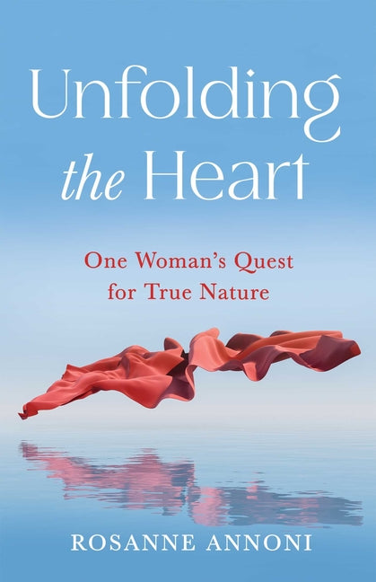 Paperback of "Unfolding the Heart" by She Writes Press showing the book cover with title and author text.