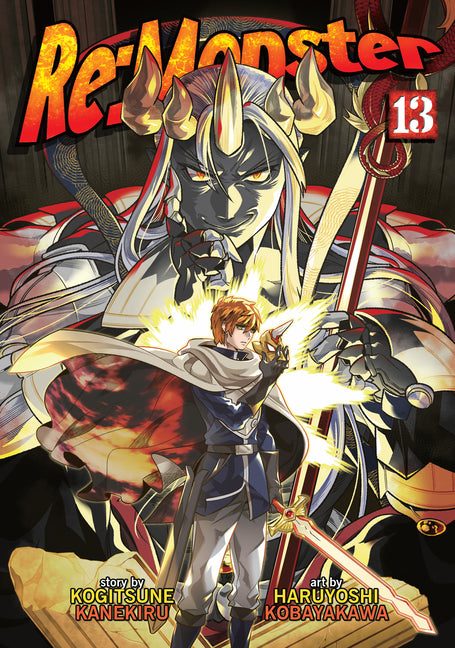 Paperback of RE: Monster Vol. 13 manga by Seven Seas, featuring cover art with characters and vibrant colors.
