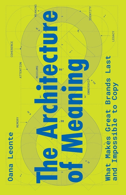 Paperback book titled "The Architecture of Meaning" by Technics Publications, featuring a cover with abstract architectural design.