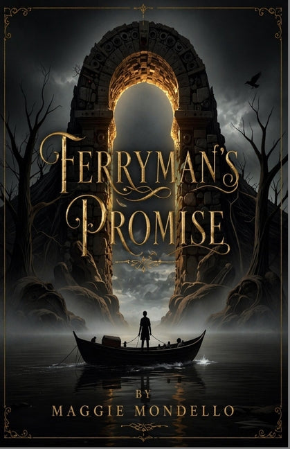 Paperback of Ferryman's Promise novel by Moon & Moss Creations with a dark, atmospheric cover design.