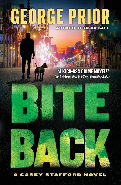 Paperback of Bite Back novel by Prospect & Main, showing the book cover with bold typography and vibrant colors.