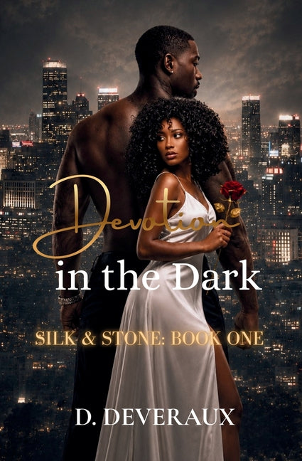 Paperback of "Devotion in the Dark" by Deveraux House, showing the front cover with dark and mysterious artwork.