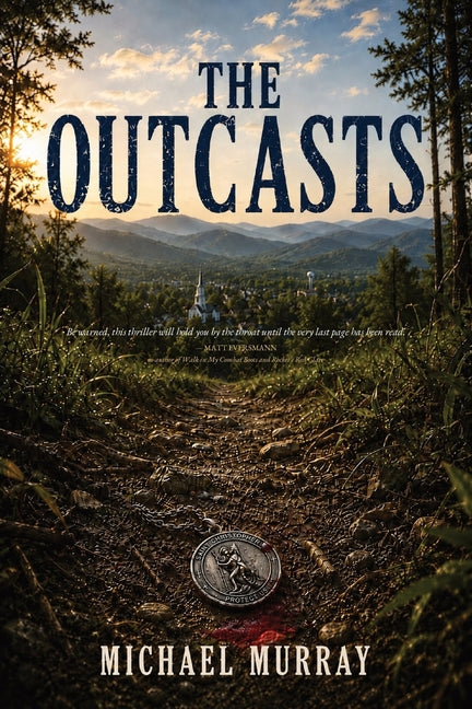 Paperback copy of The Outcasts by Bog Light Books, featuring the book cover with title and author details.