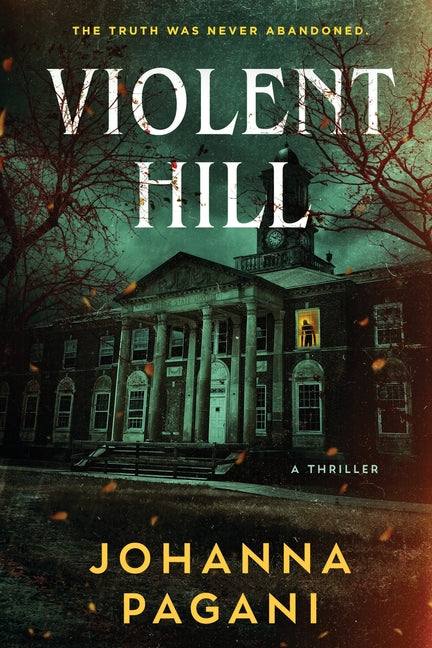 Paperback novel Violent Hill by Pagani Printing with cover art featuring a dark, intense landscape scene.