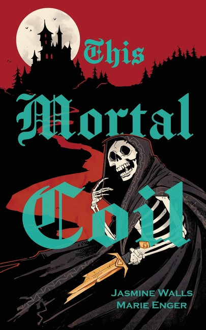 Paperback copy of "This Mortal Coil" by Bonedust Press, featuring the book cover with dark, atmospheric artwork.