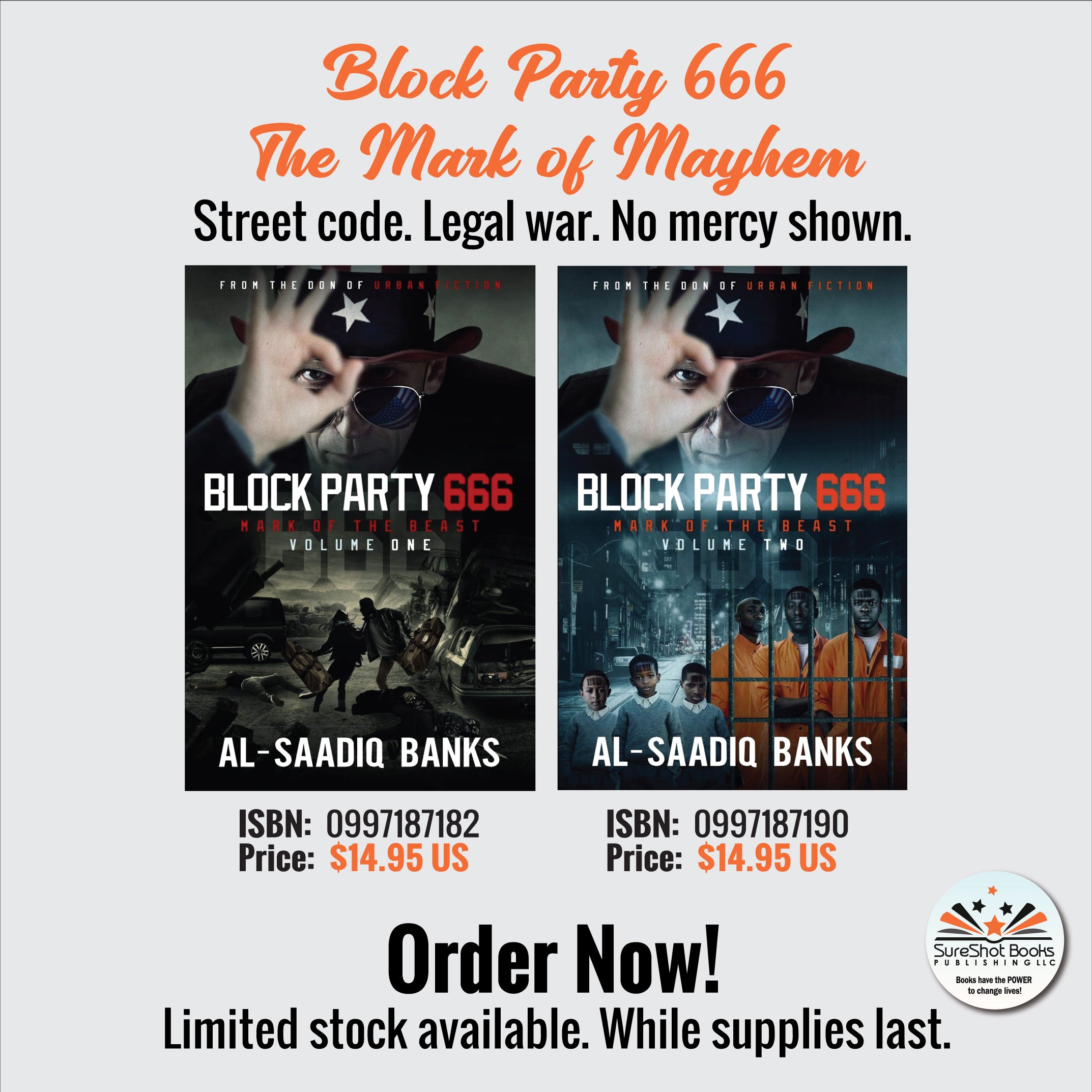 Block Party 666 The Mark of Mayhem Duo - Street Code. Legal War. No Mercy Shown