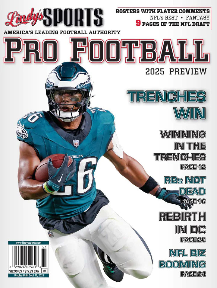 Lindy's Pro Football 2025-2026 - In Stock Sports Magazines SureShot Books Publishing LLC