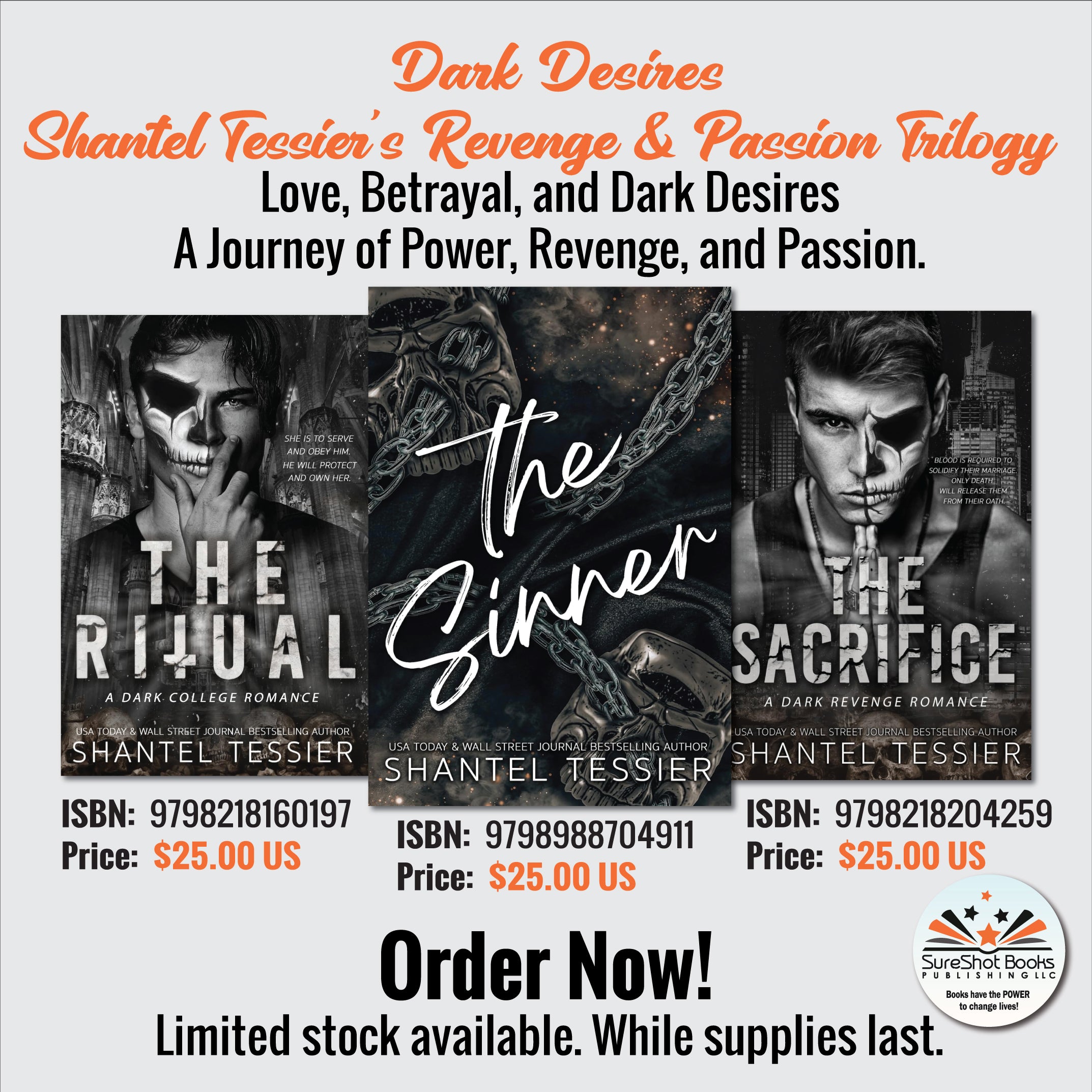 Dark Desires - Shantel Tessier's Revenge & Passion Trilogy - Love, Betrayal, and Dark Desires - A Journey of Power, Revenge, and Passion