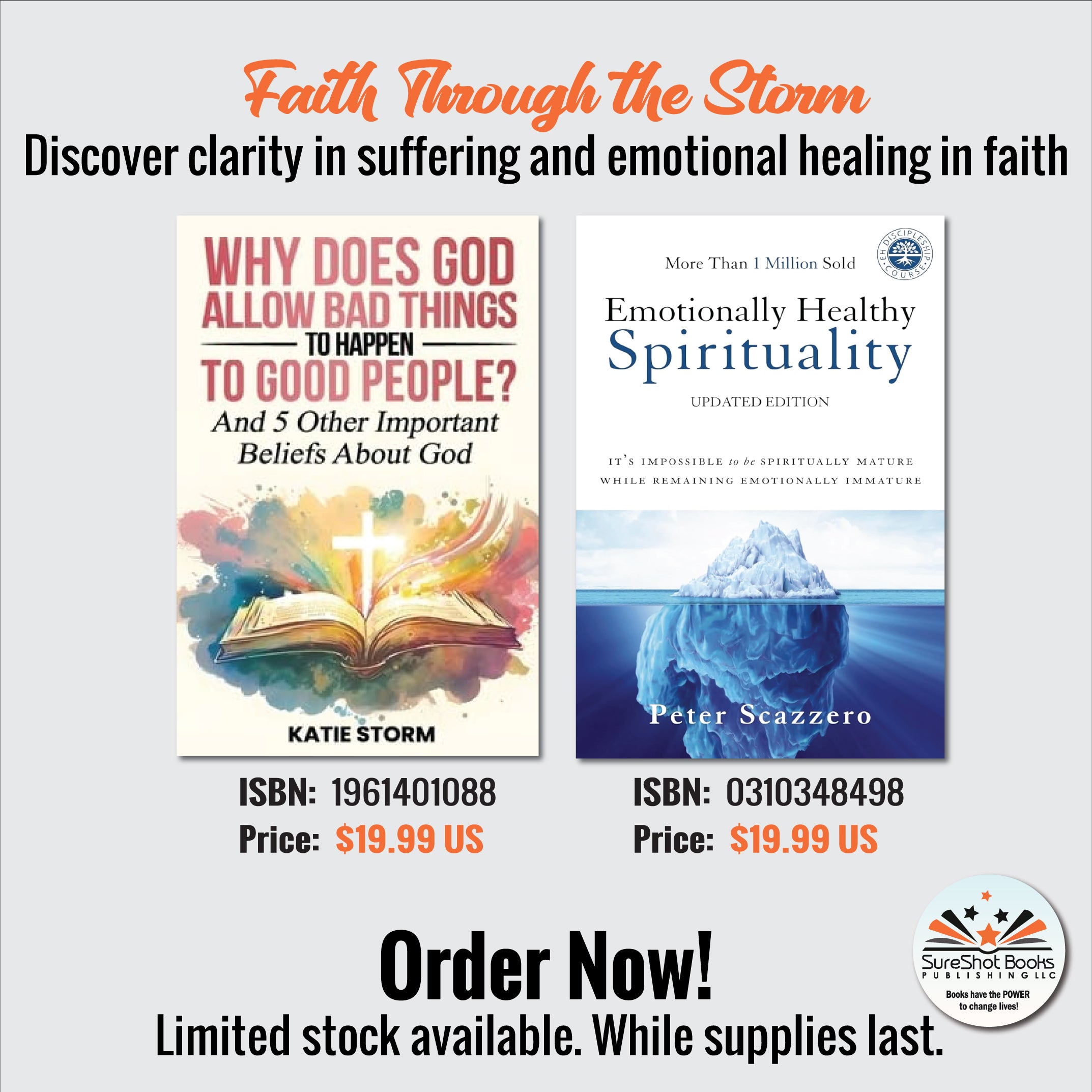 Faith Through the Storm - Discover clarity in suffering and emotional healing in faith - SureShot Books Publishing LLC