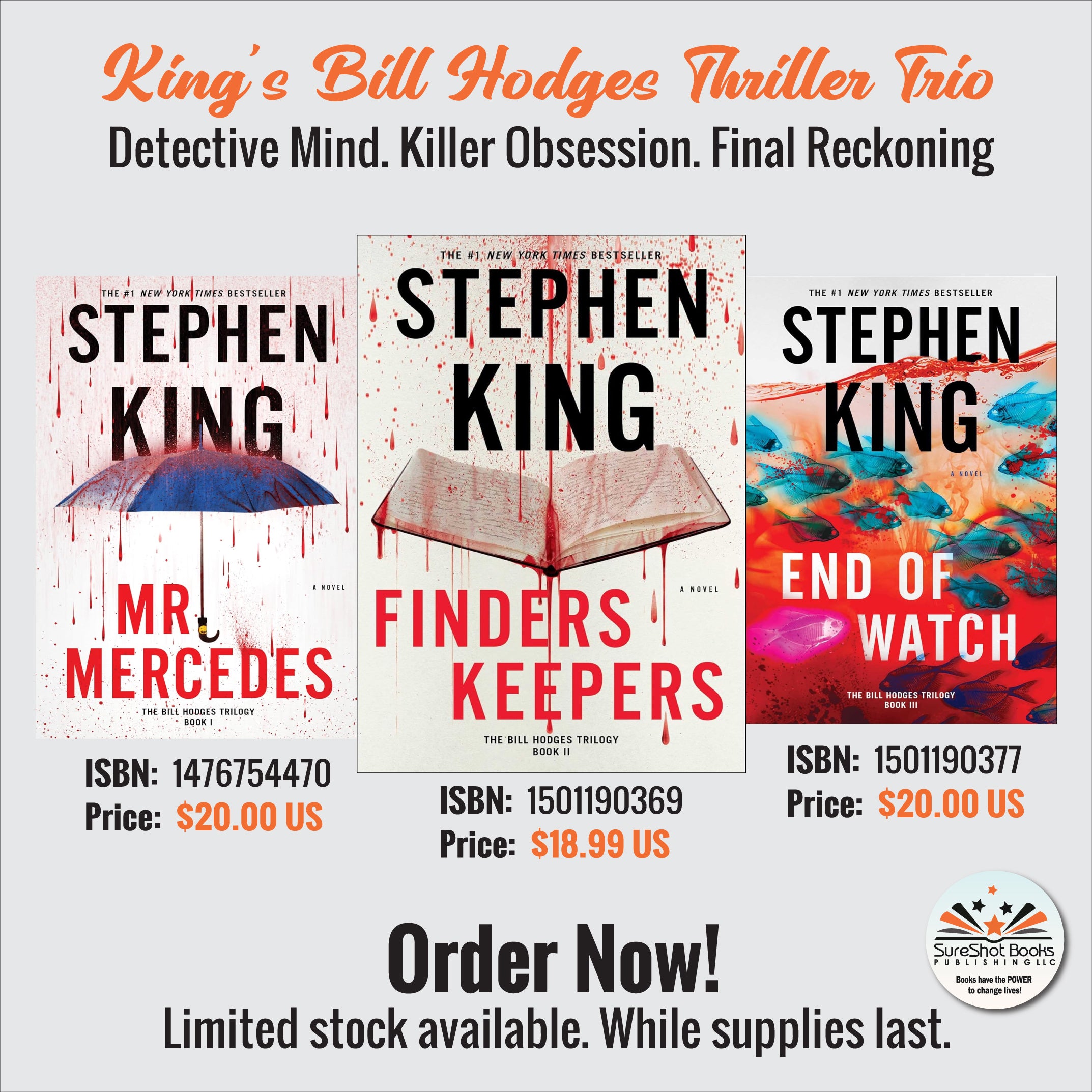 King's Bill Hodges Thriller Trio - Retired Cop. Active Nightmare