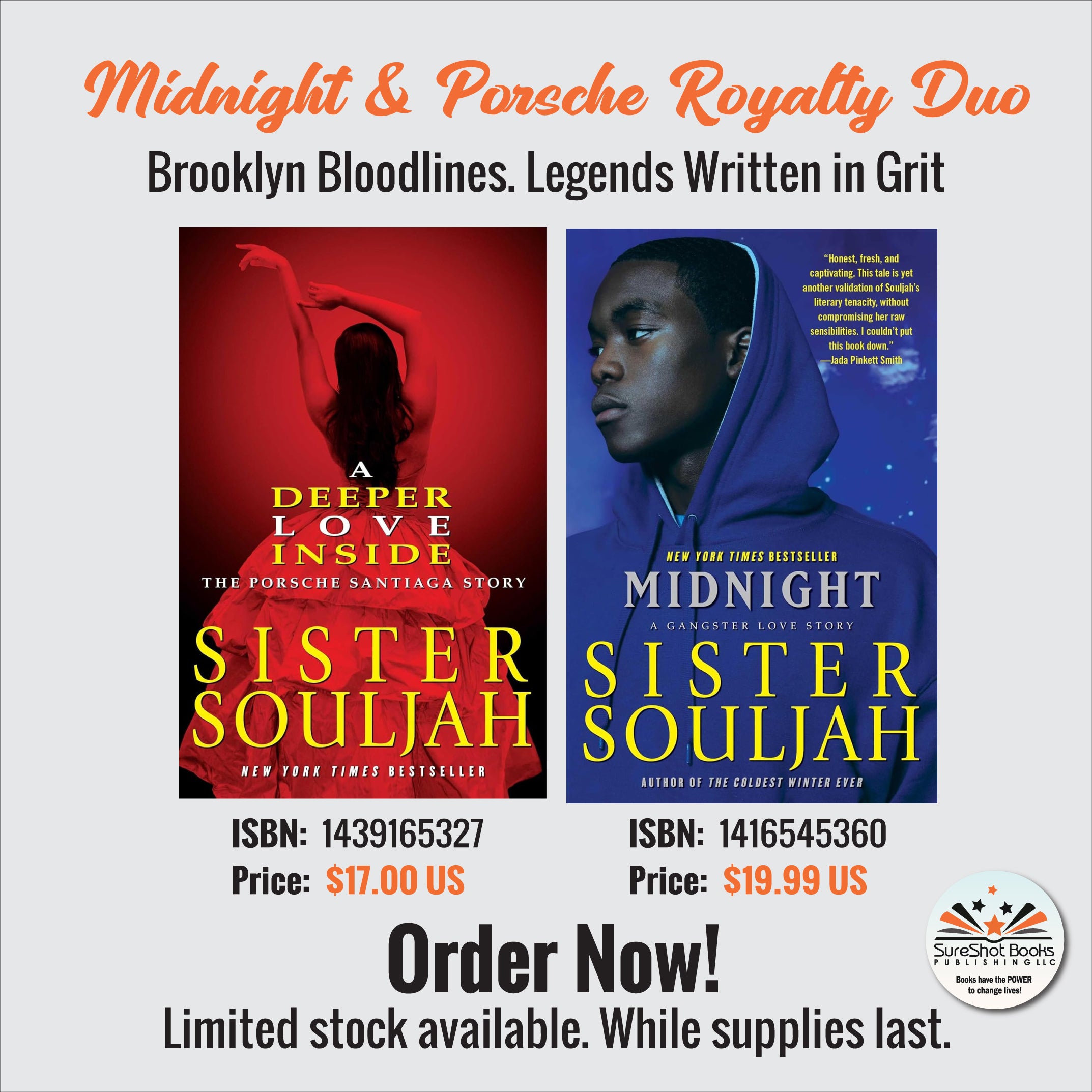 Midnight & Porsche Royalty Duo - Brooklyn Bloodlines. Legends Written in Grit