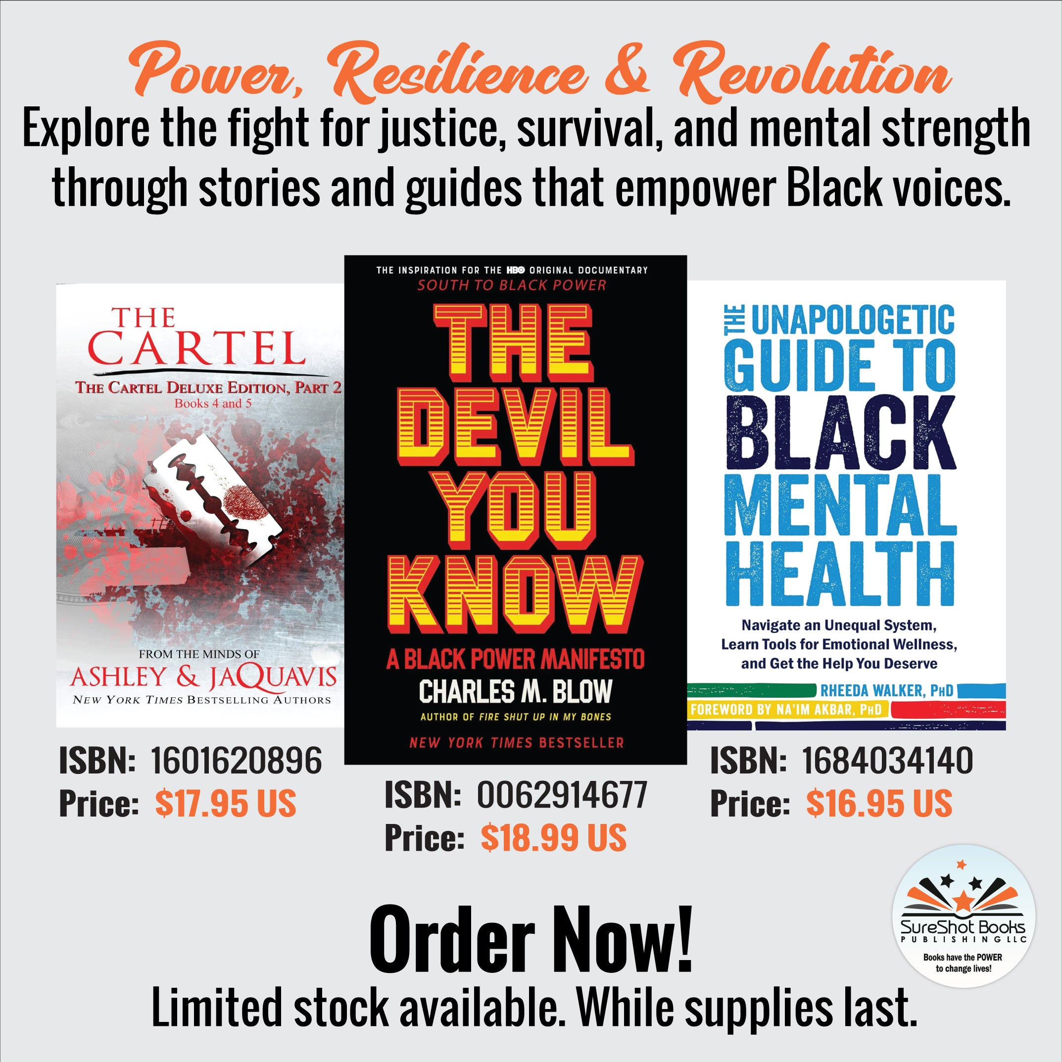 Power, Resilience & Revolution - Explore the fight for justice, survival, and mental strength through stories and guides that empower Black voices - SureShot Books Publishing LLC