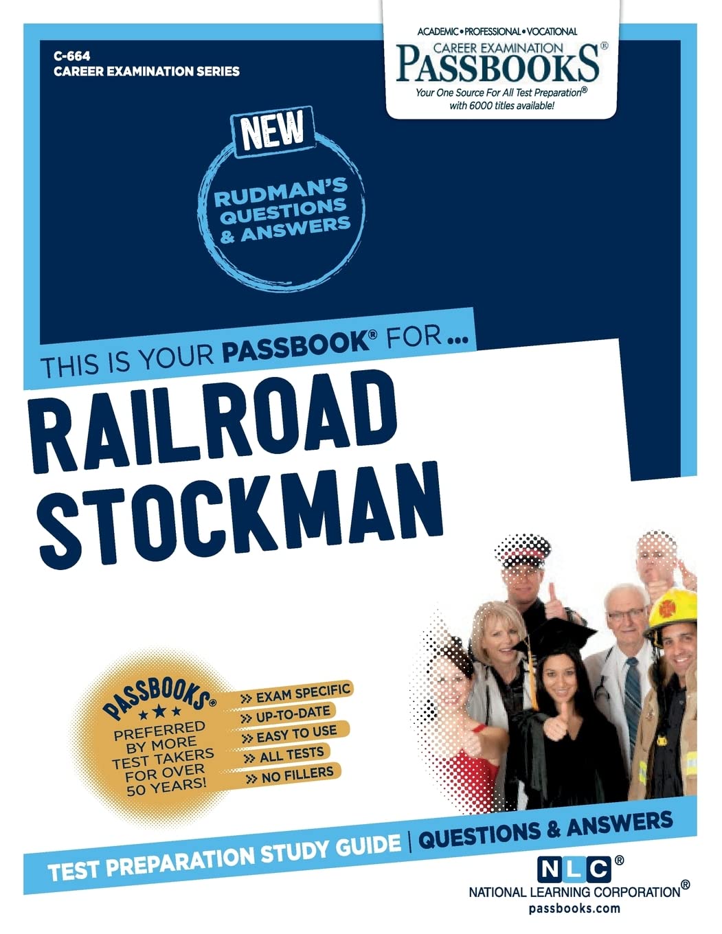 Railroad Stockman (C-664): Passbooks Study Guide Volume 664 (Career Examination) Paperback Passbooks