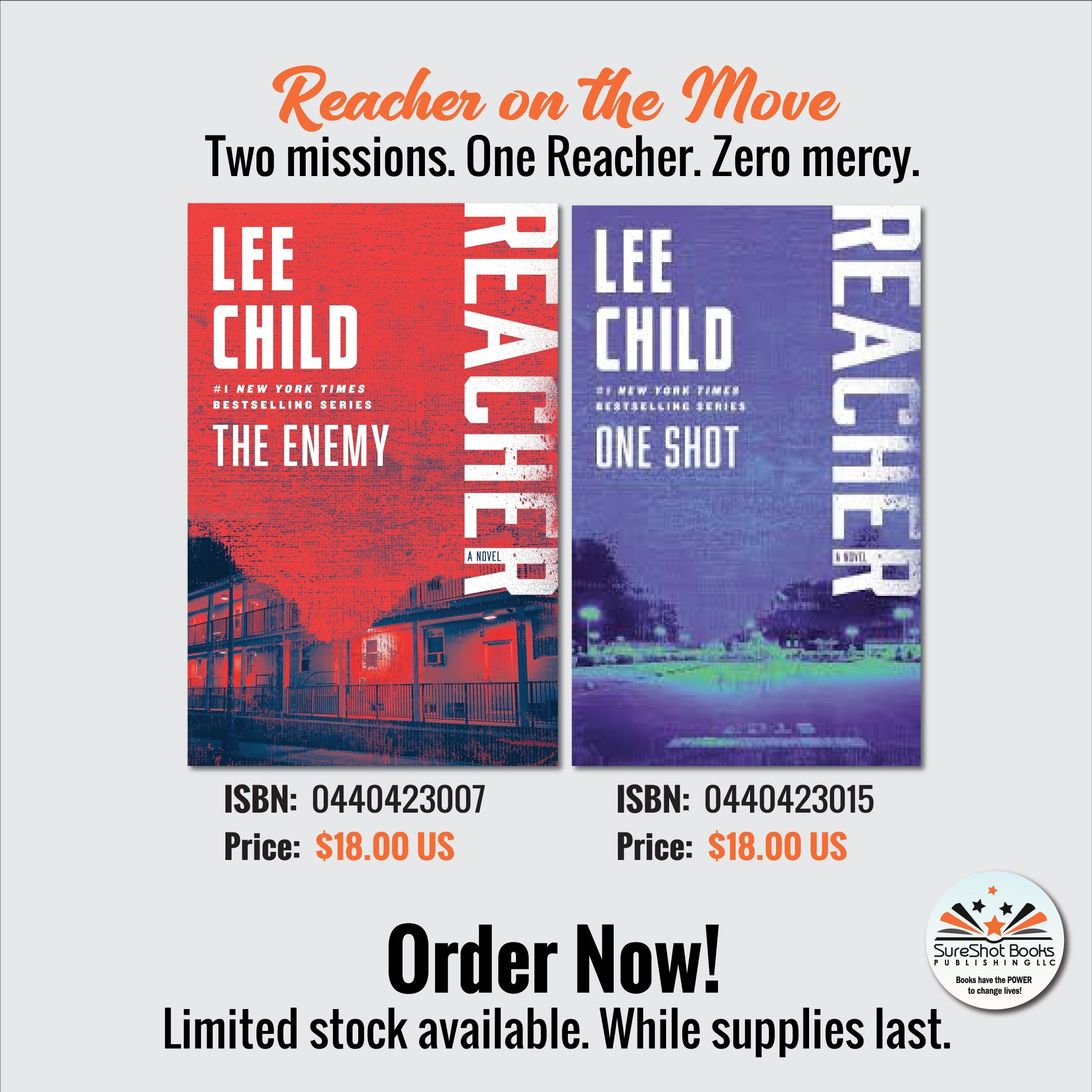 Reacher on the Move Duo - Two Missions. One Reacher. Zero Mercy - SureShot Books Publishing LLC