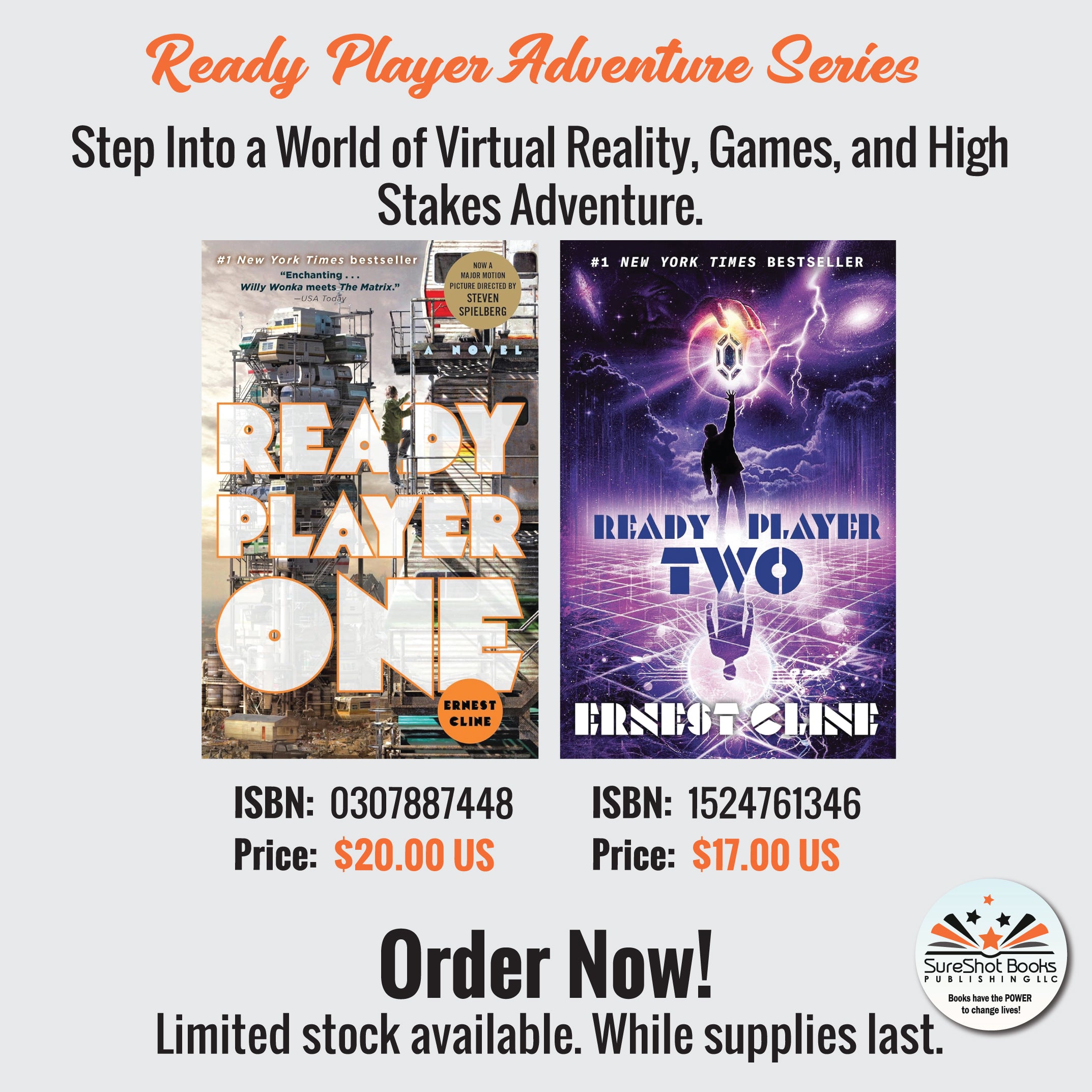 Ready Player Adventure Series - Step Into a World of Virtual Reality, Games, and High Stakes Adventure - SureShot Books Publishing LLC