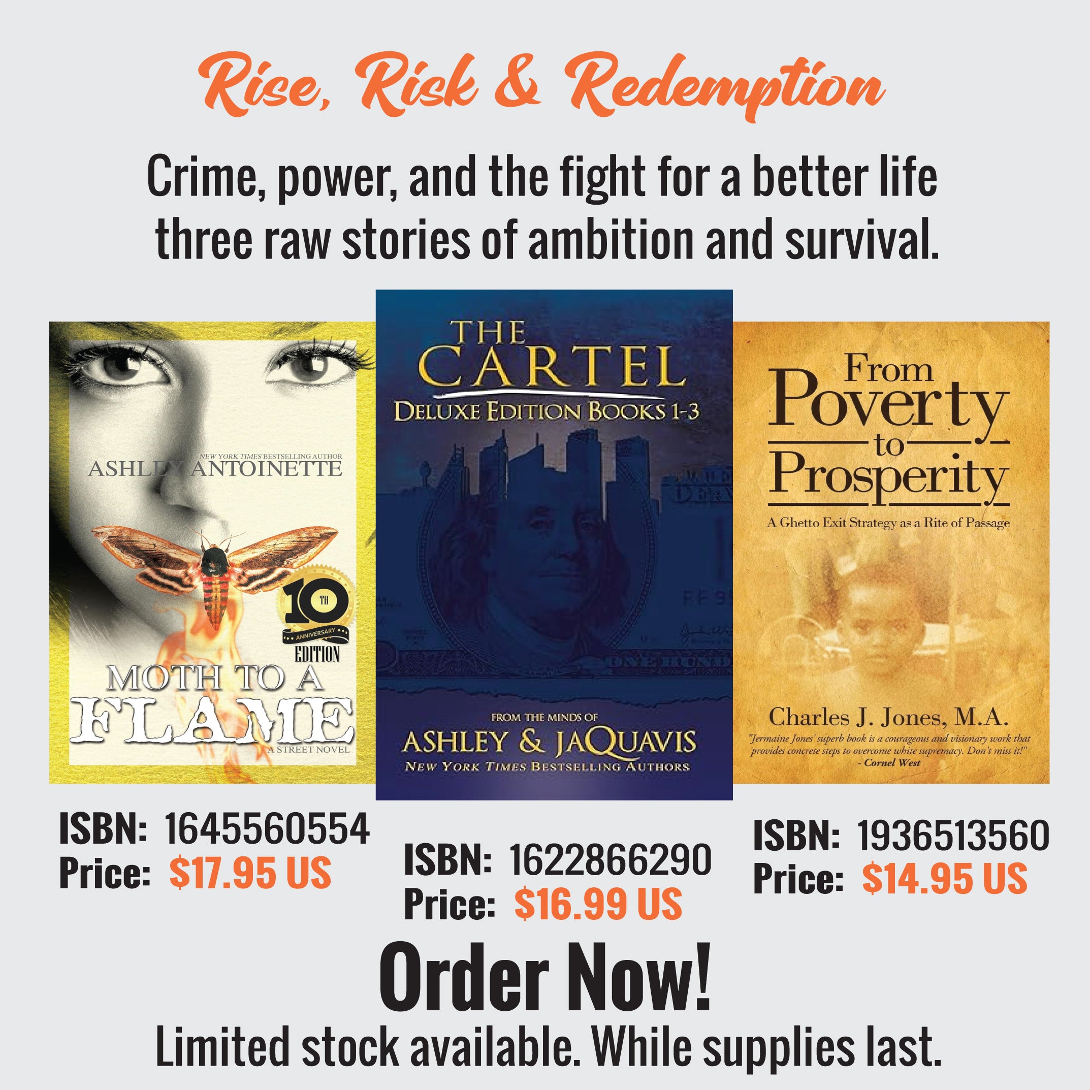 Rise, Risk & Redemption - Crime, power, and the fight for a better life three raw stories of ambition and survival - SureShot Books Publishing LLC