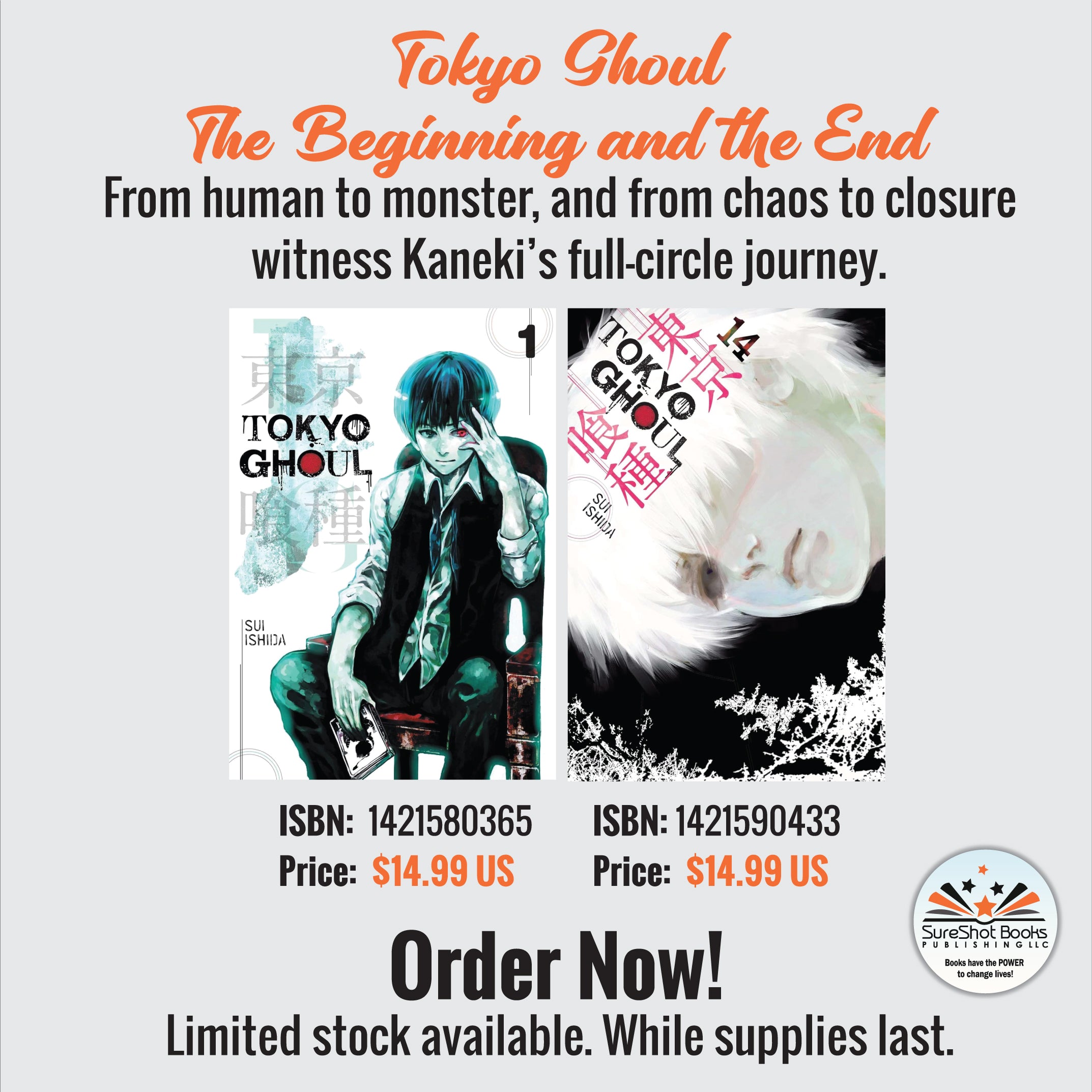Tokyo Ghoul The Beginning and the End - From human to monster, and from chaos to closure witness Kaneki's full-circle journey