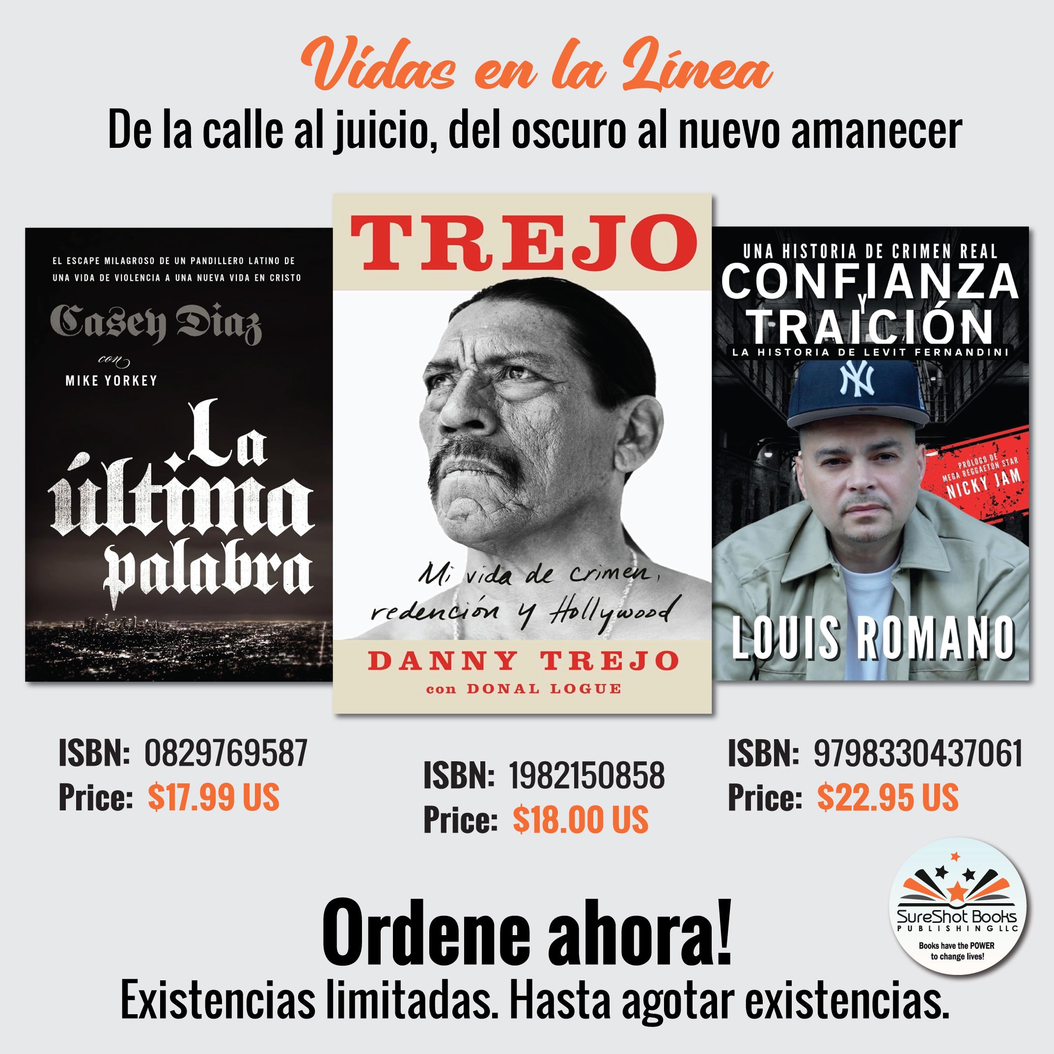 Vidas en la Línea - De la calle al juicio, del oscuro al nuevo amanecer - SureShot Books Publishing LLC