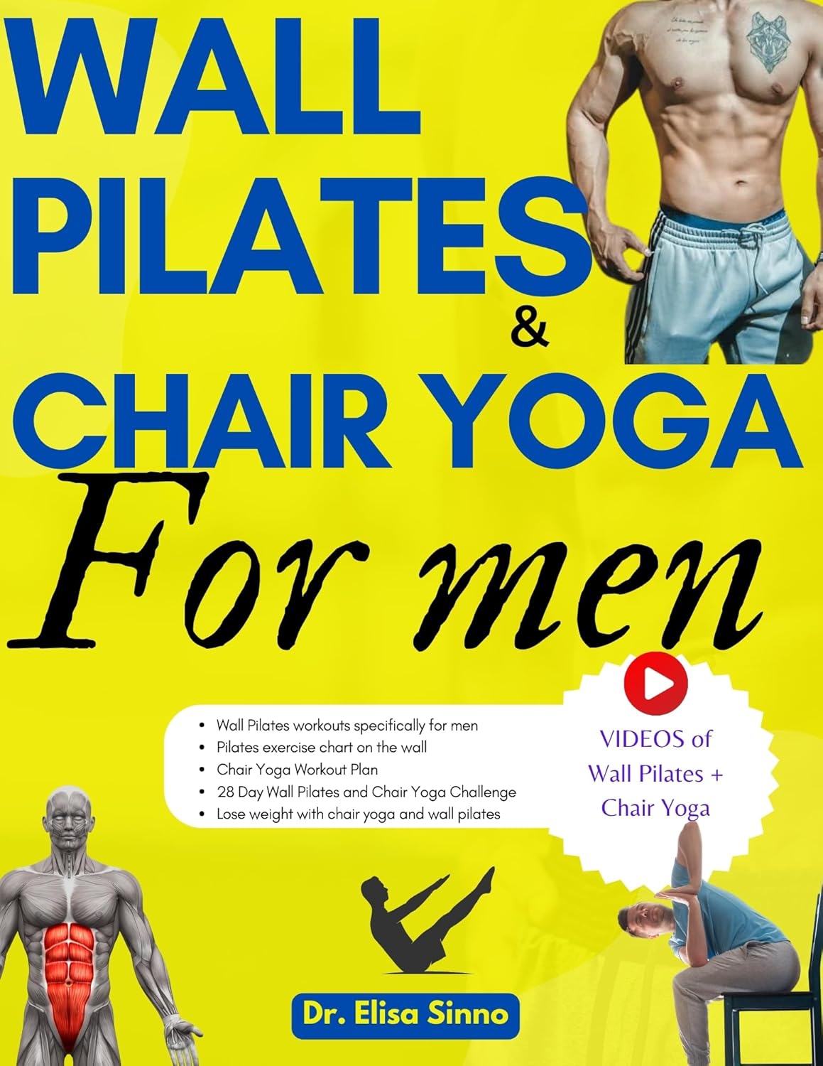 Wall Pilates and Chair Yoga for men Health & Fitness | Exercise | General Independently Published