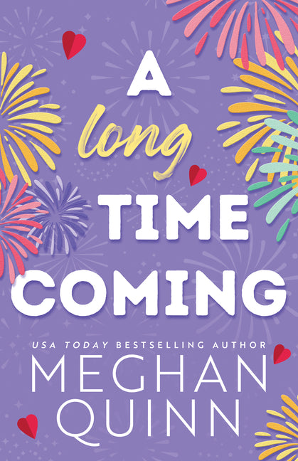 Cover image of "A Long Time Coming" fiction novel by Bloom Books, featuring romantic and new adult themes.