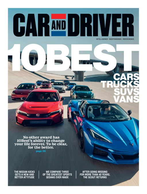 Car & Driver Magazine Single Issue Magazines Car & Driver Magazine 10 Best Cars Trucks Suvs Vans
