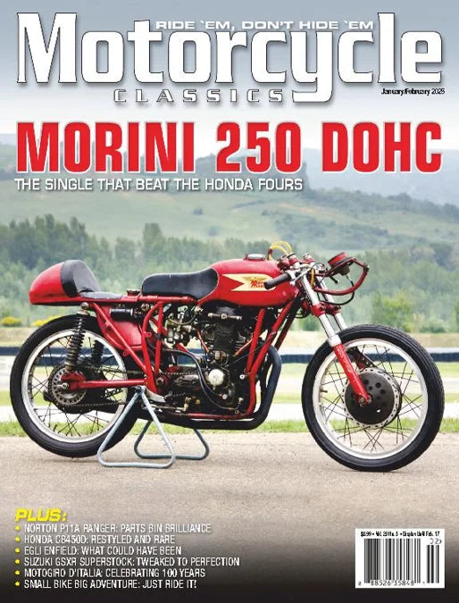 Motorcycle Classics Magazine Single Issue Magazines Motorcycle Classics Magazine January / February 2025 - Morini 250 DOHC