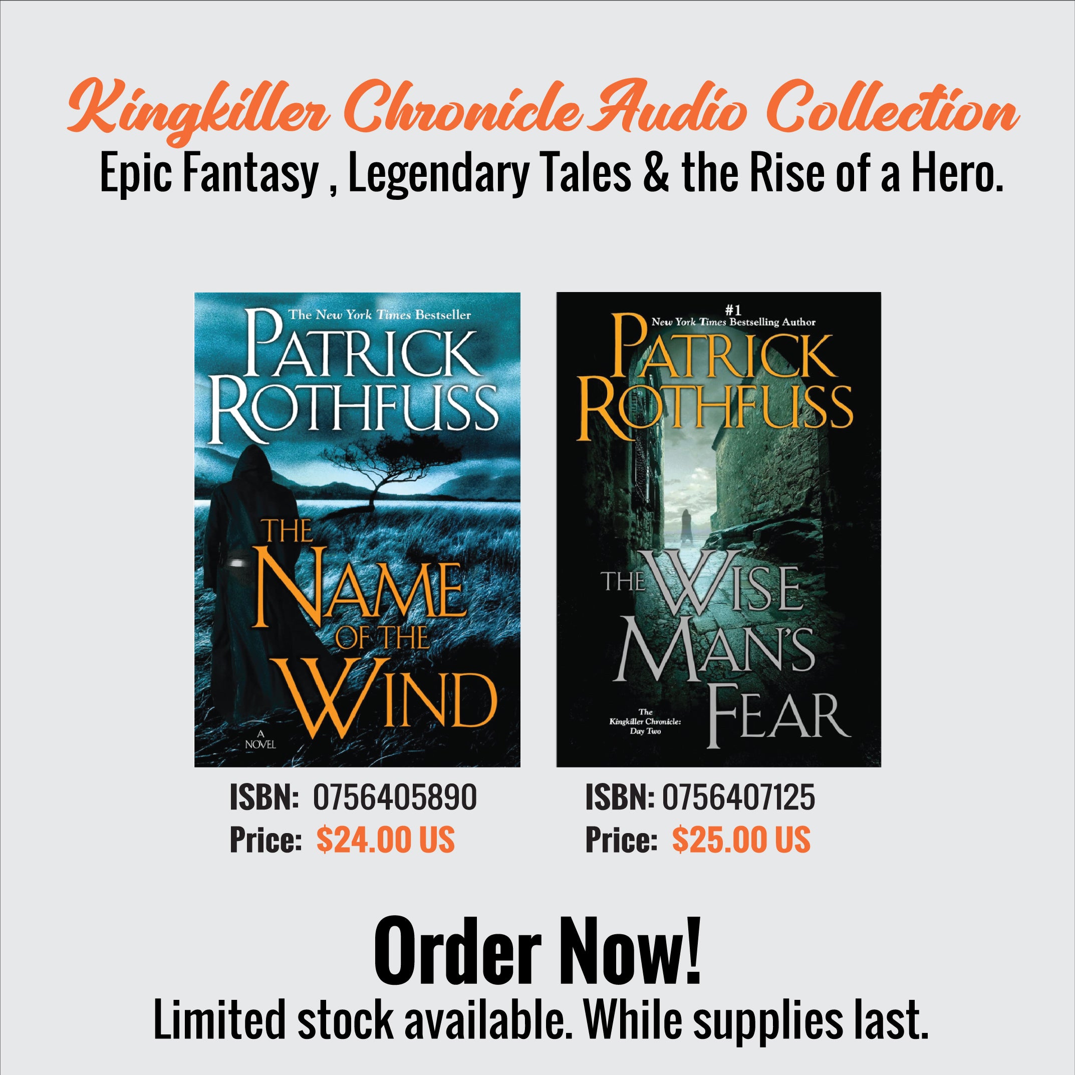 Kingkiller Chronicle Audio Collection - Epic Fantasy, Legendary Tales & the Rise of a Hero - SureShot Books Publishing LLC