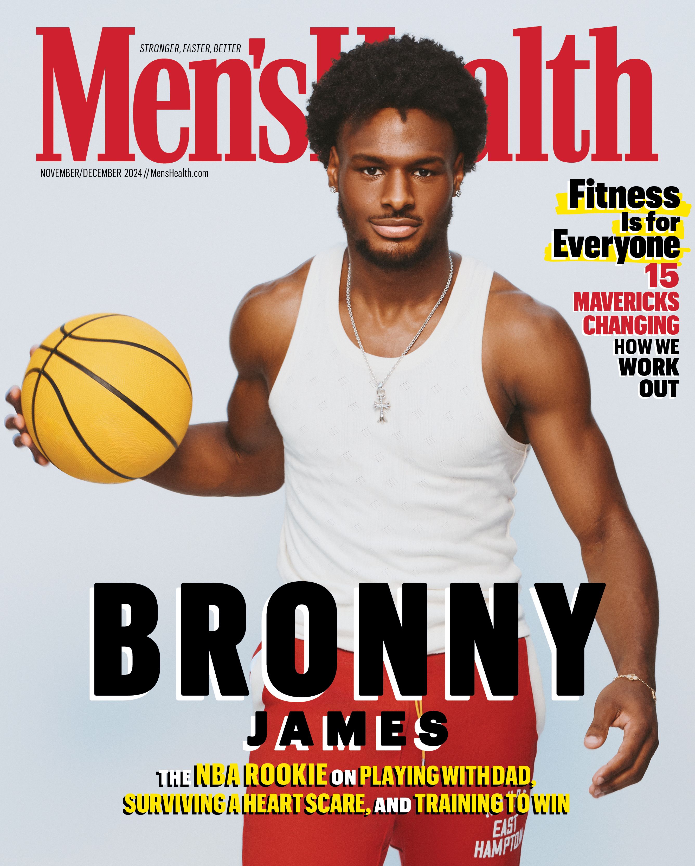 Men's Health Magazine Single Issue Magazines Men's Health Magazine Bronny James
