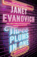 Cover image of "Three Plums in One" by Stephanie Plum, featuring colorful illustrated book cover with title and author name.