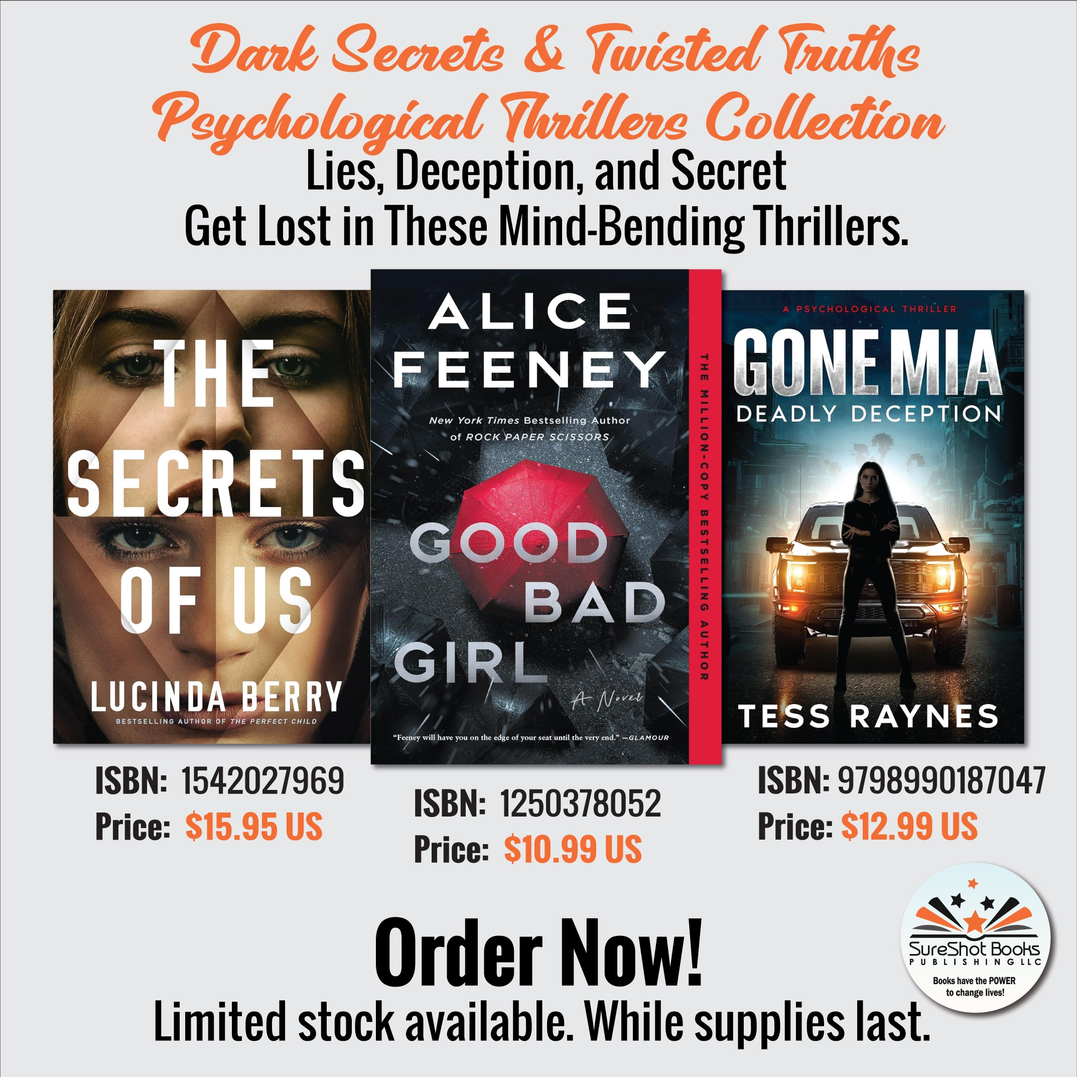 Dark Secrets & Twisted Truths: Psychological Thrillers Collection – The Secrets of Us, Good Bad Girl & Gone Mia