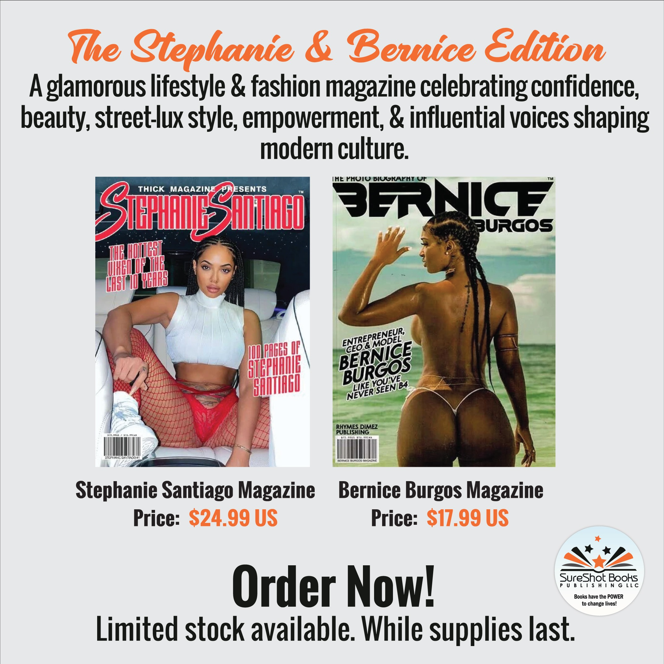 Cover image of "The Stephanie & Bernice Edition" book by SureShot Books Publishing LLC with colorful illustrated artwork.