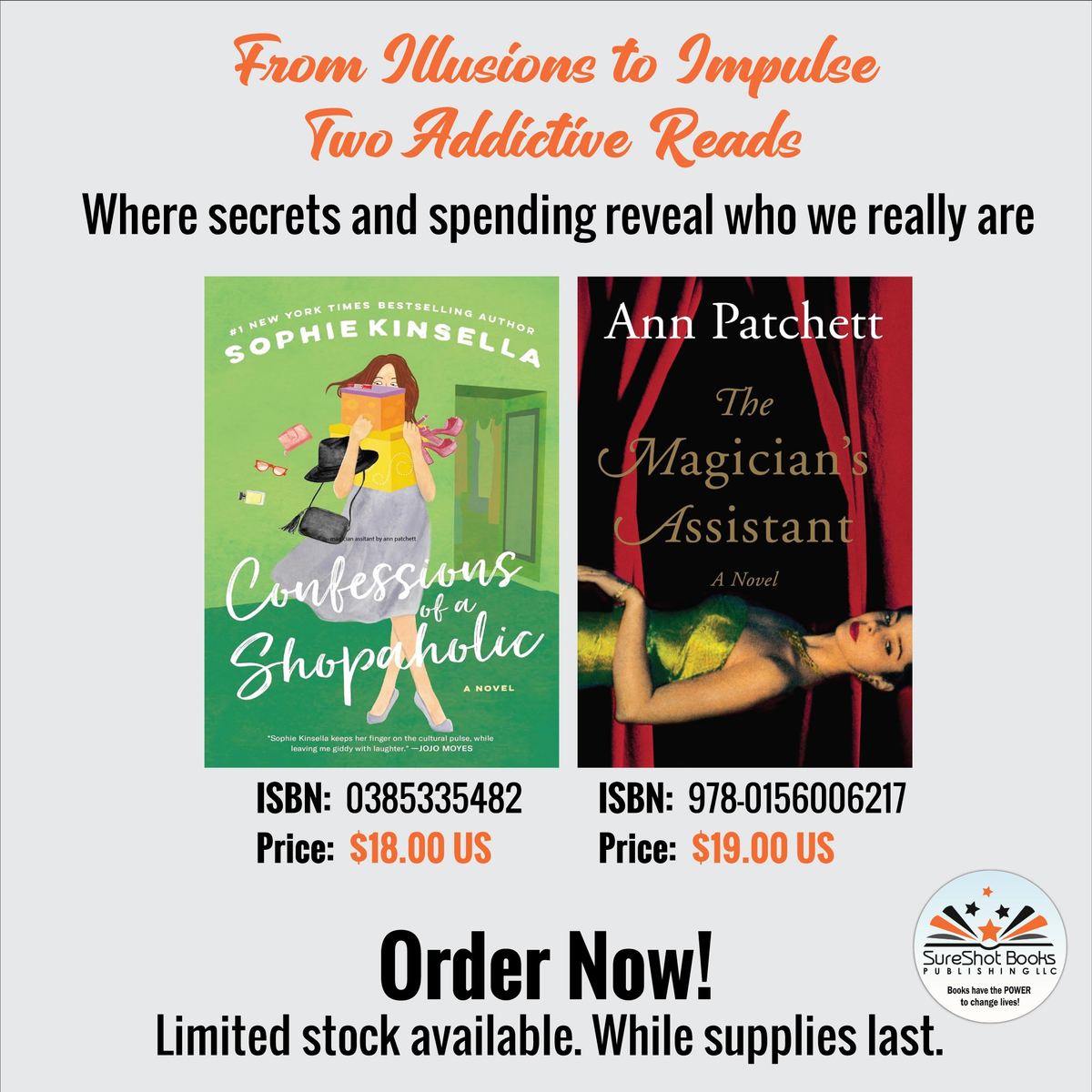 From Illusions to Impulse: Two Addictive Reads – Confessions of a Shopaholic & The Magician's Assistant
