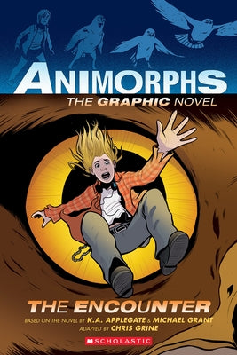Paperback of The Encounter from Animorphs Graphix #3 series, featuring colorful cover art with characters in action.
