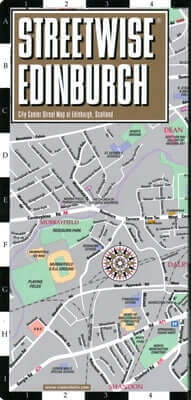 Streetwise Edinburgh Map - Laminated City Center Street Map of Edinburgh, Scotland Folded Michelin Travel Publications