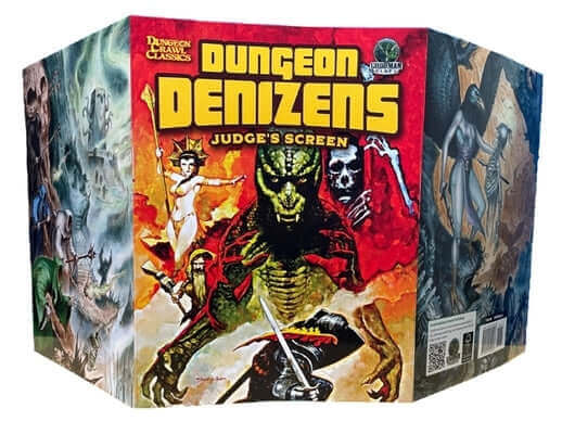 Dungeon Denizens DCC RPG Judge's Screen Board Games Goodman Games LLC