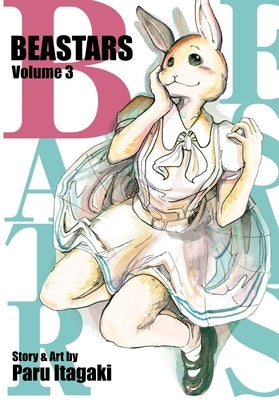 Paperback of Beastars, Vol. 3 manga by Viz Media featuring colorful cover art with anthropomorphic animal characters.