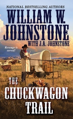 Mass market paperbound copy of The Chuckwagon Trail novel by Pinnacle Books, featuring a Western-themed cover illustration.