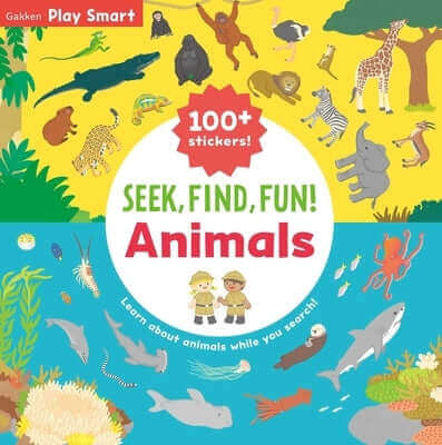 Seek, Find, Fun! Animals Paperback Gakken