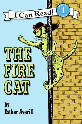 Cover of The Fire Cat paperback novel by HarperCollins featuring a colorful illustration of a fiery cat.