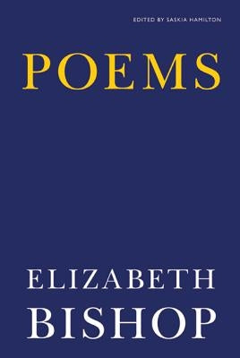 Paperback of Poems by Farrar, Straus and Giroux featuring a close-up of the book cover with artistic design elements.