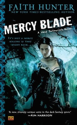 Mass market paperback of Mercy Blade by Ace Books, featuring a cover with a dark, fantasy-themed illustration.