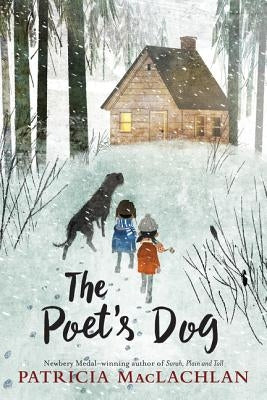 Paperback copy of "The Poet's Dog" by HarperCollins, featuring the book cover with artistic design and title text.
