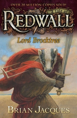 Paperback of Lord Brocktree: A Tale from Redwall by Firebird, featuring the book cover with colorful illustrations.