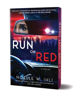 Paperback of "Run on Red: Deluxe Stenciled Edges" by Kensington Publishing with decorative stenciled edges on the cover.