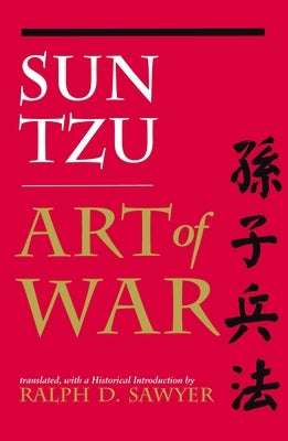 Paperback copy of The Art of War by Basic Books, showing the front cover with traditional Chinese art and title text.