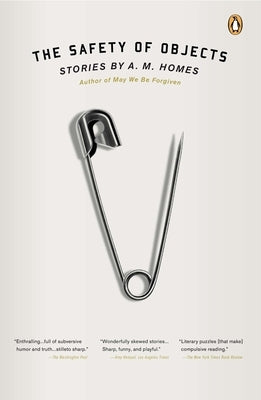Paperback copy of "The Safety of Objects" by Penguin Books, featuring the book cover with title and author details.