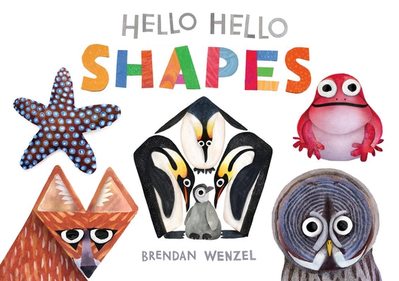 Hello Hello Shapes board book by Chronicle Books featuring colorful geometric shapes on pages for young children.