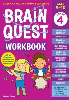 Brain Quest Workbook: 4th Grade Revised Edition Paperback Workman Kids
