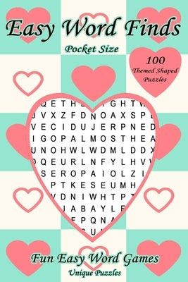 Paperback Easy Words Finds fun and educational word game book by Independently Published, featuring colorful pages and engaging puzzles.