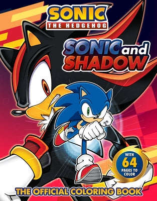 Paperback coloring book featuring Sonic and Shadow characters from Penguin Young Readers Licenses, with illustrated pages for coloring.